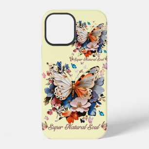 Super Natural Soul: Butterfly Garden Art iPhone 12 Case