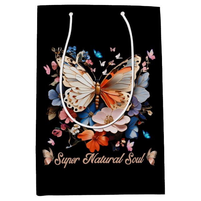 Super Natural Soul: Butterfly Garden Art Medium Gift Bag (Front)