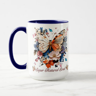 Super Natural Soul: Butterfly Garden Art Mug