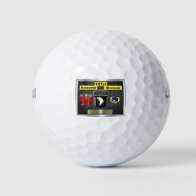 Super New Design of 101st Airborne Division Golf Balls (Front)