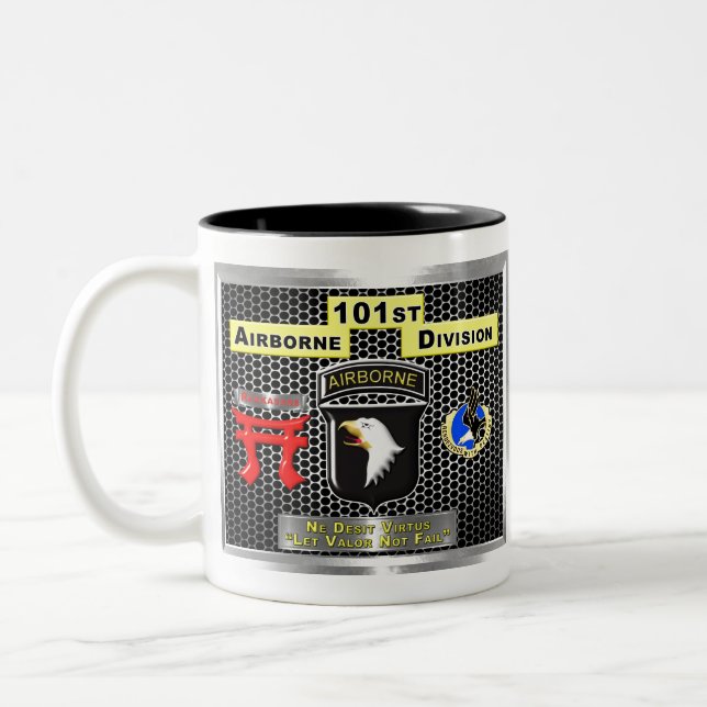 Super New Design of 101st Airborne Division Two-Tone Coffee Mug (Left)