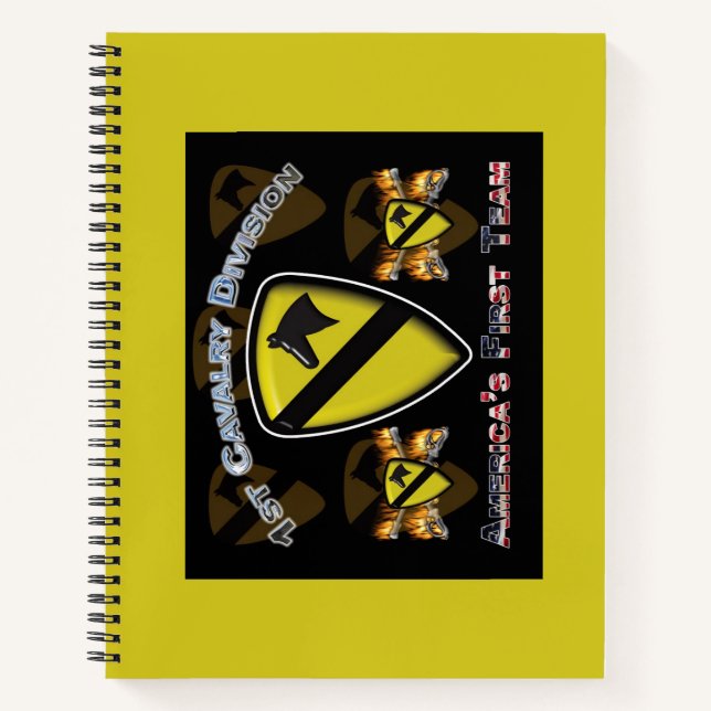 Super Nice 1st Cavalry Division Notebook (Front)