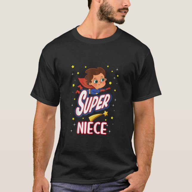Super Niece Funny Superhero Family Mother s Day Ta T-Shirt (Front)
