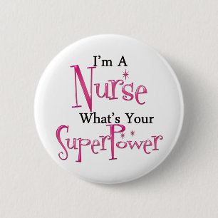 Super Nurse 6 Cm Round Badge