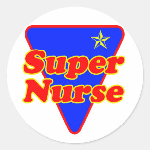Super Nurse Classic Round Sticker