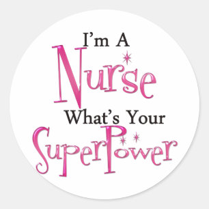 Super Nurse Classic Round Sticker
