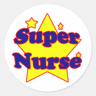 Super Nurse Classic Round Sticker