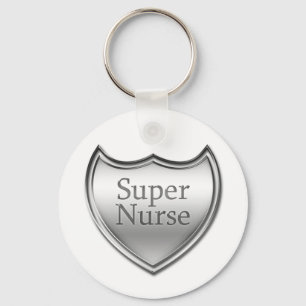Super Nurse Emblem Key Ring