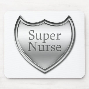 Super Nurse Emblem Mouse Mat
