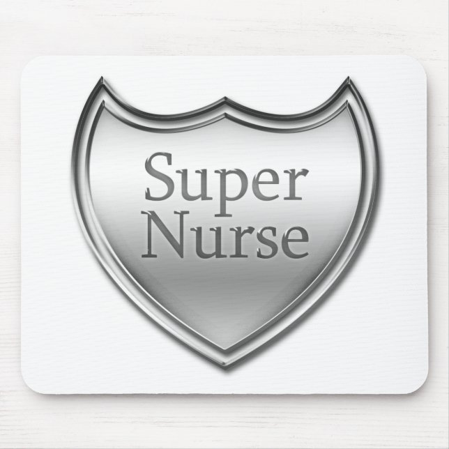 Super Nurse Emblem Mouse Mat (Front)