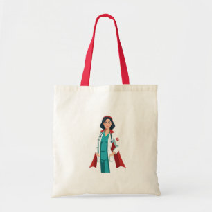 Super Nurse - Heroin in White Blouse Tote Bag