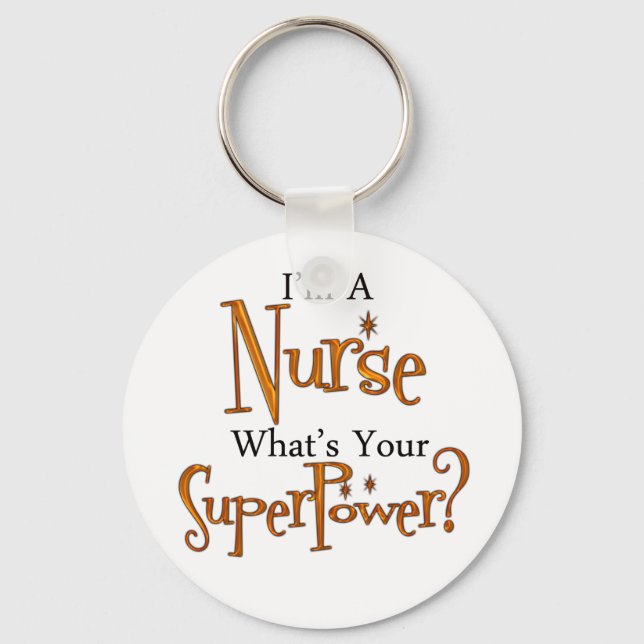Super Nurse Key Ring (Front)