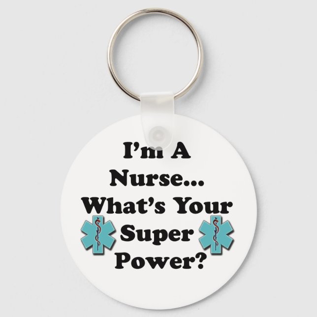 Super Nurse Key Ring (Front)