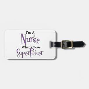 Super Nurse Luggage Tag