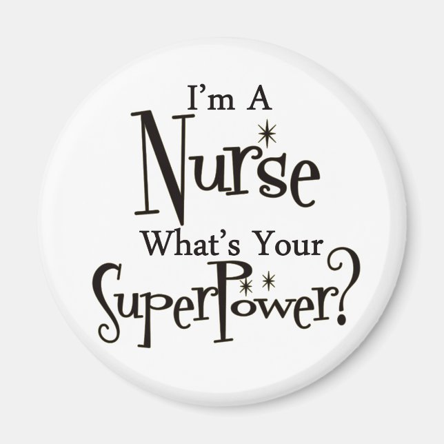Super Nurse Magnet (Front)