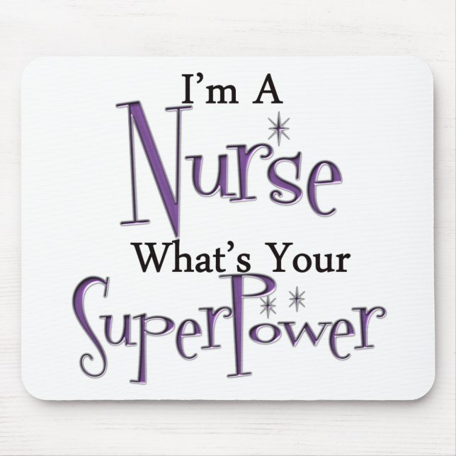 Super Nurse Mouse Mat (Front)