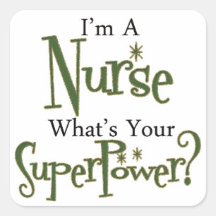 Super Nurse Square Sticker