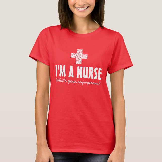 Super nurse t shirt | Cute nursing gifts (Front)