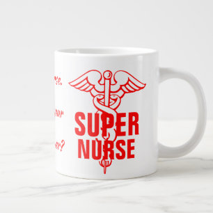 Super Nurse What's your superpower nursing gift Large Coffee Mug