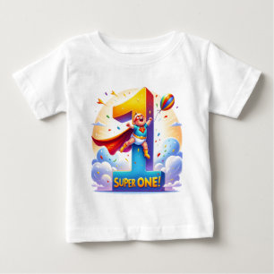 Super One: Celebrating the First Year in Heroic  Baby T-Shirt