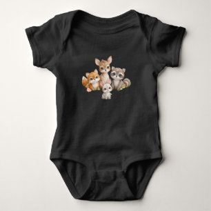 Super Panda Hero — Cute Kawaii Flying Panda Baby B Bodysuit