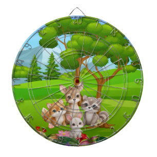 Super Panda Hero — Cute Kawaii Flying Panda Baby B Dartboard