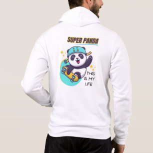 Super Panda Skateboarding  Hoodie