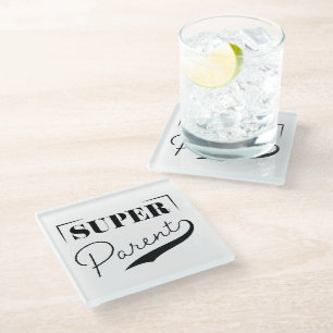 Super Parent Glass Coaster