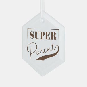 Super Parent Glass Tree Decoration