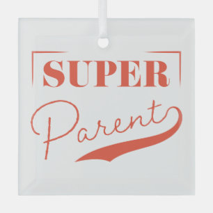 Super Parent Glass Tree Decoration