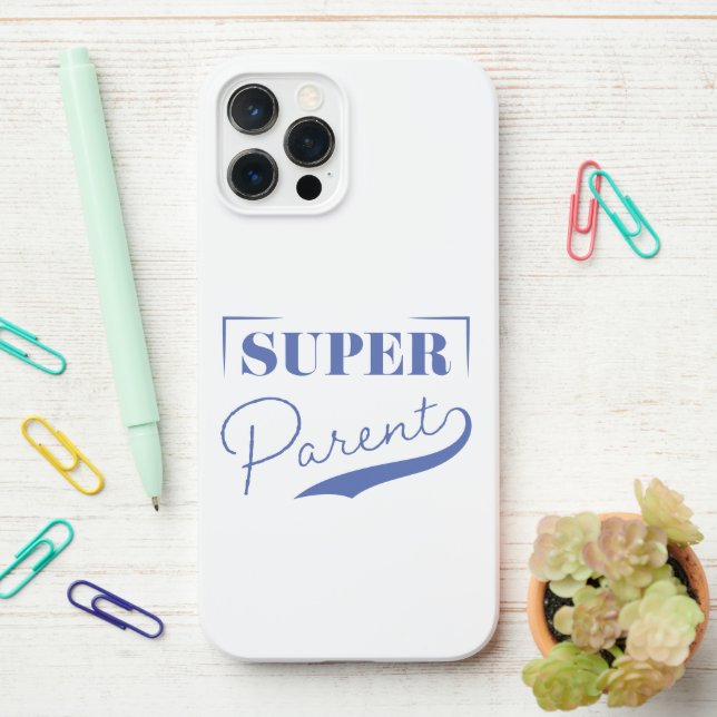 Super Parent iPhone Case (On Desk)