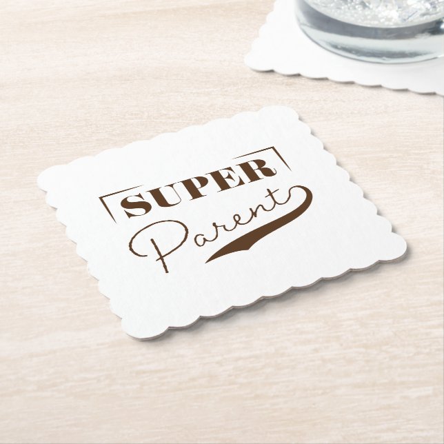 Super Parent Paper Coaster (Angled)