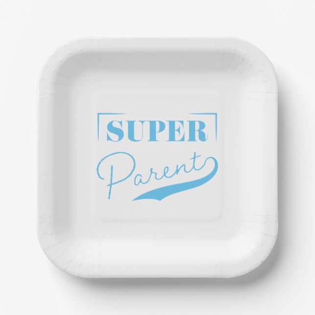 Super Parent Paper Plate (Front)