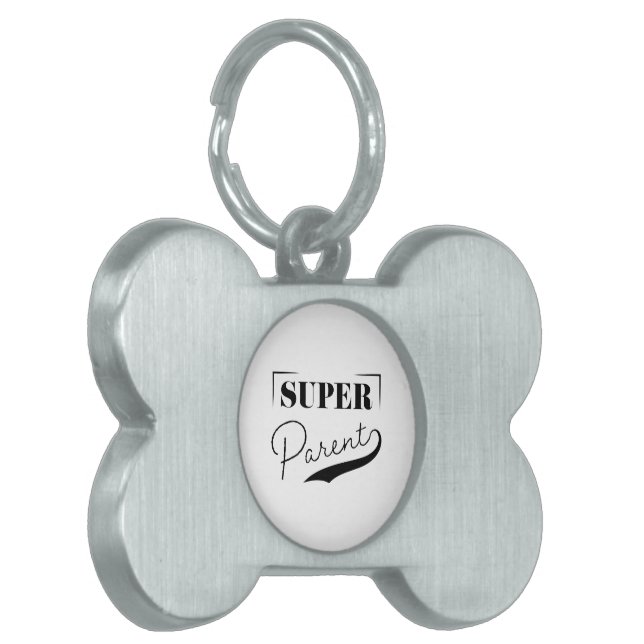 Super Parent Pet ID Tag (Front Left)