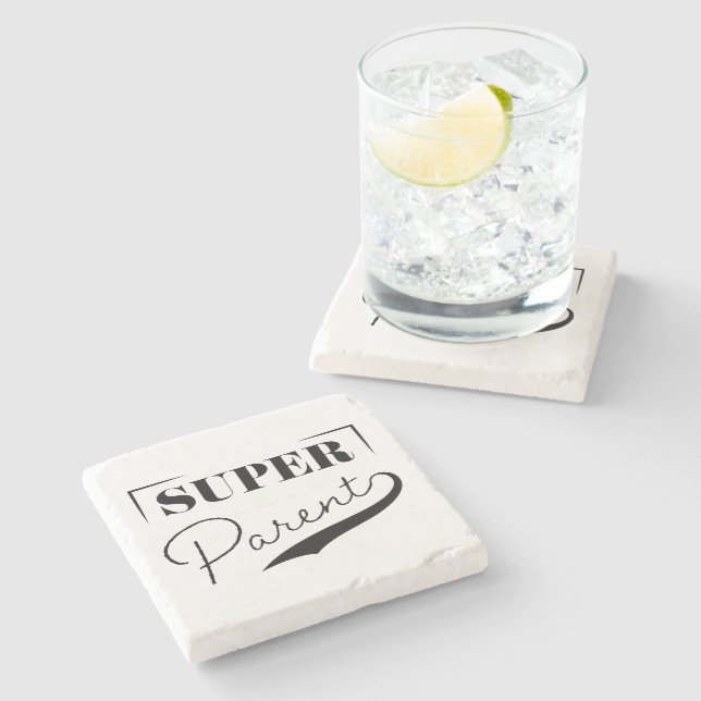 Super Parent Stone Coaster (Side)