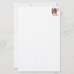 Super Patriot Dachshund Stationery