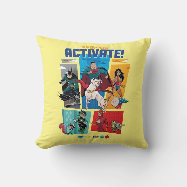 Super-Pets & Justice League - Activate! Cushion (Front)