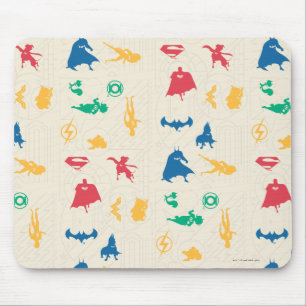 Super-Pets & Justice League Silhouette Pattern Mouse Mat