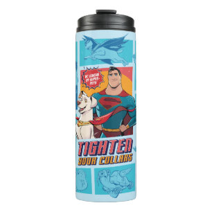 Super-Pets & Justice League - Tighten Your Collars Thermal Tumbler