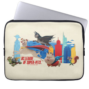 Super-Pets Patrolling Metropolis Laptop Sleeve