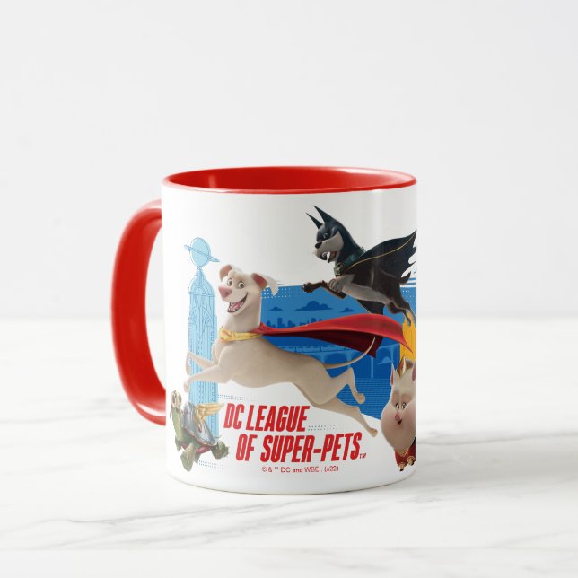 Super-Pets Patrolling Metropolis Mug (Front Left)