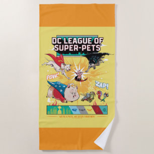 Super-Pets: We're A Pack, We Stick Together! Beach Towel