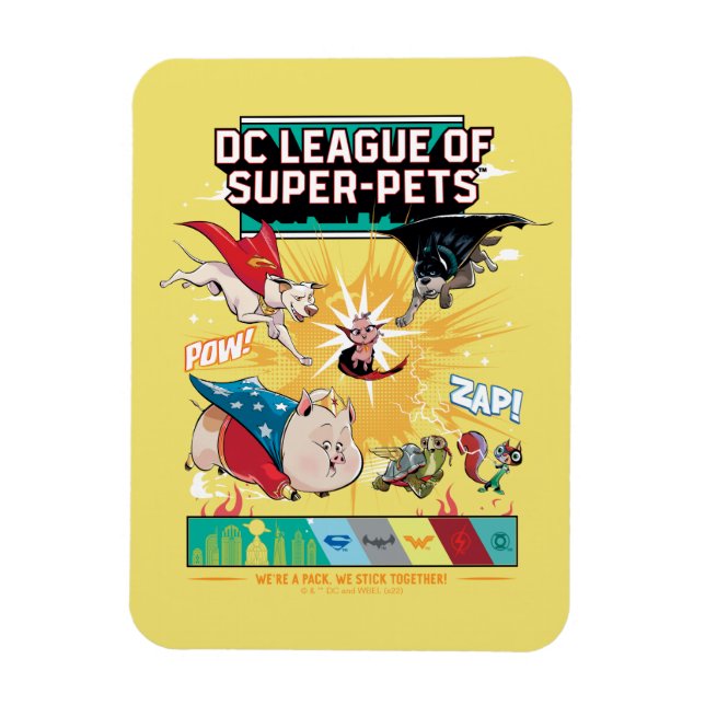 Super-Pets: We're A Pack, We Stick Together! Magnet (Vertical)