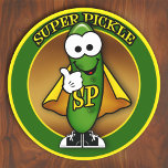 Super Pickle Sticker<br><div class="desc">Have no fear,  Super Pickle will save you!</div>