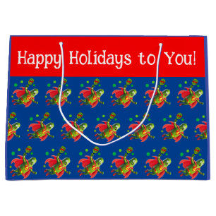 Super Pickleman Personalised Holiday Large Gift Bag