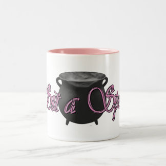 super pink sit a spell mug