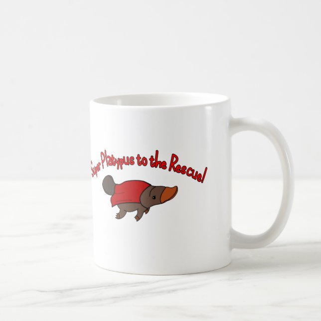 Super Platypus Coffee Mug (Right)