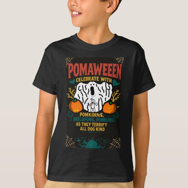 Super Pom Pomaween T Shirt (Front)