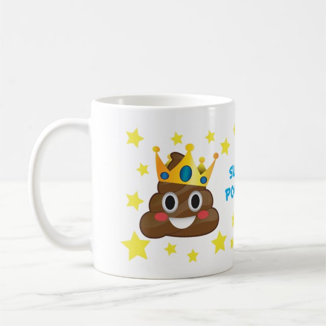 Super Pooper, King Poo Mug (Left)