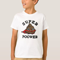 Super Poower Funny Super Hero Poop Pun